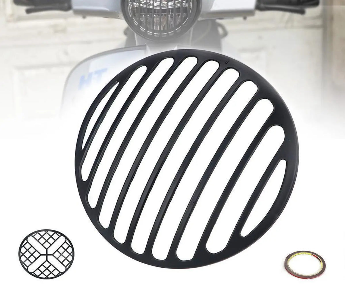 3M Headlight Protective Shell Front Lamp Net Grill Cover Vespa Gts 125 200 250