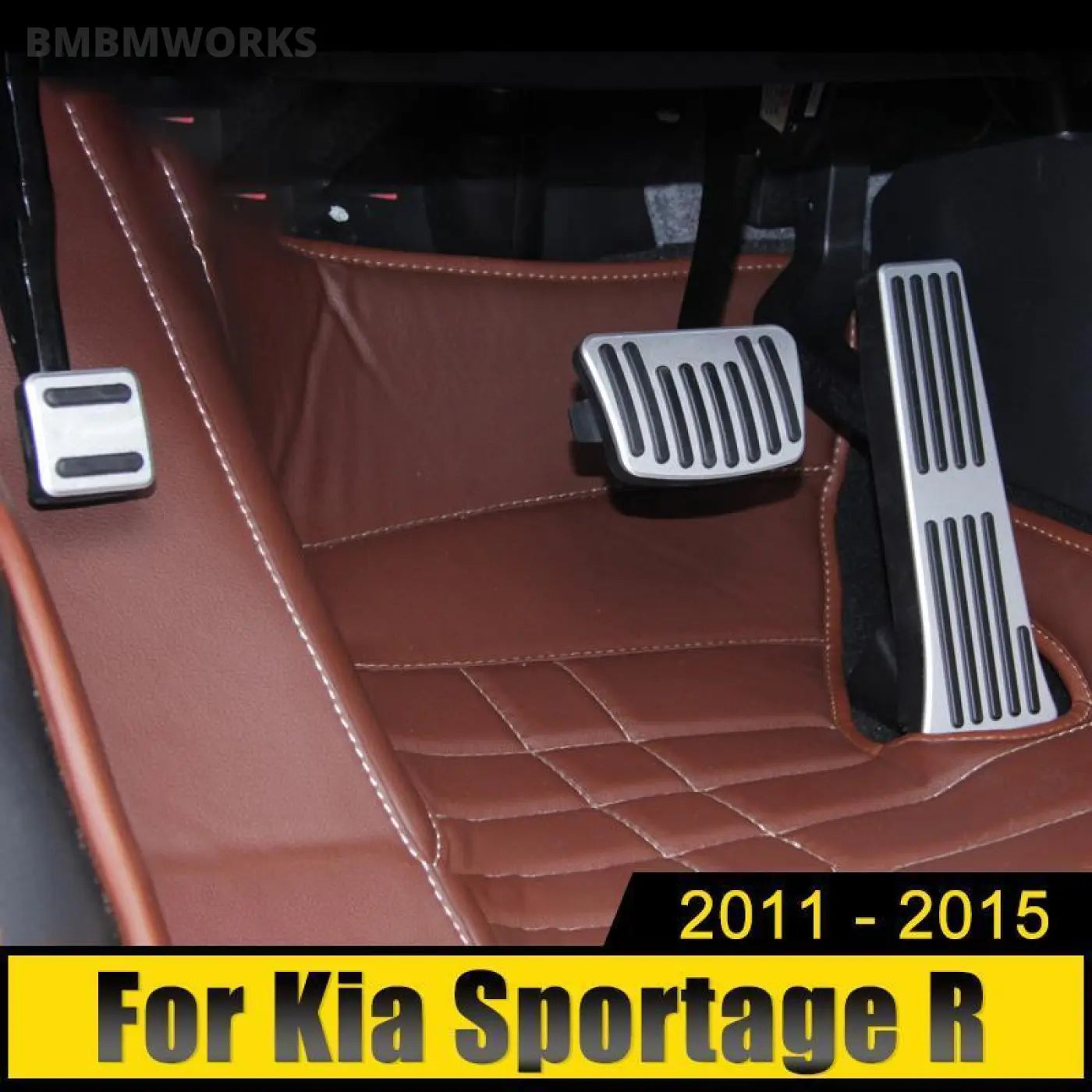 3Pcs Accelerator Gas Pedal Brake Non-Slip Cover Kia Sportage R 3Rd 2011-2015