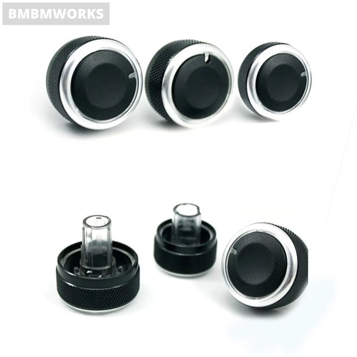 3Pcs Air Conditioning Knobs Vw Passat B6 B7 3C Skoda Octavia A5 Mk6 Bora Golf 5