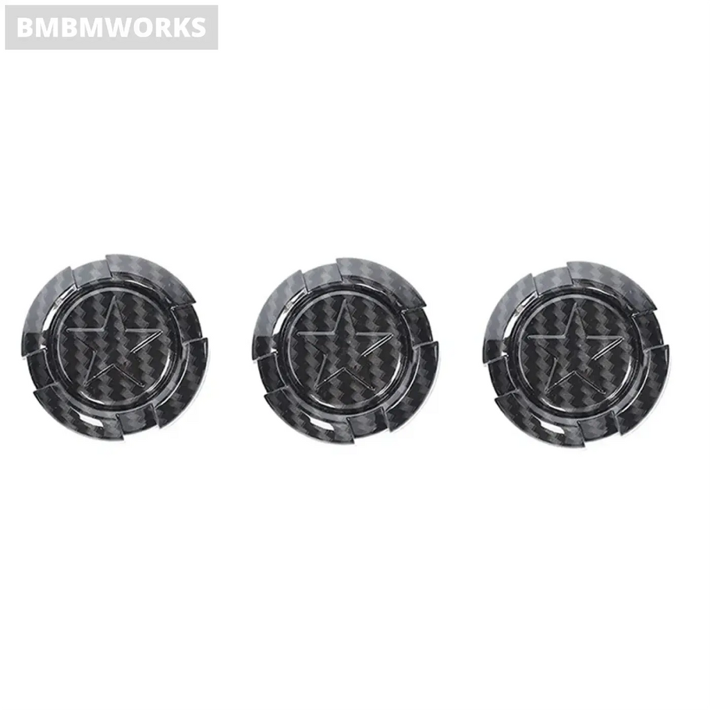 3pcs Door Key Trim Cover 1997-2022 Jeep Wrangler TJ JK JL & Gladiator JT