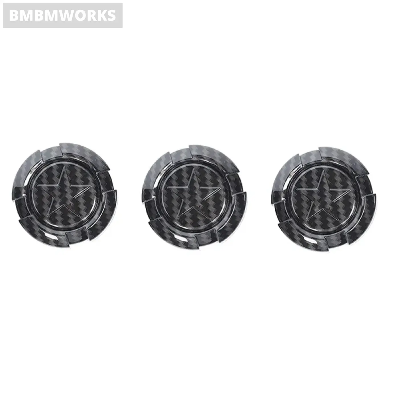 3pcs Door Key Trim Cover 1997-2022 Jeep Wrangler TJ JK JL & Gladiator JT