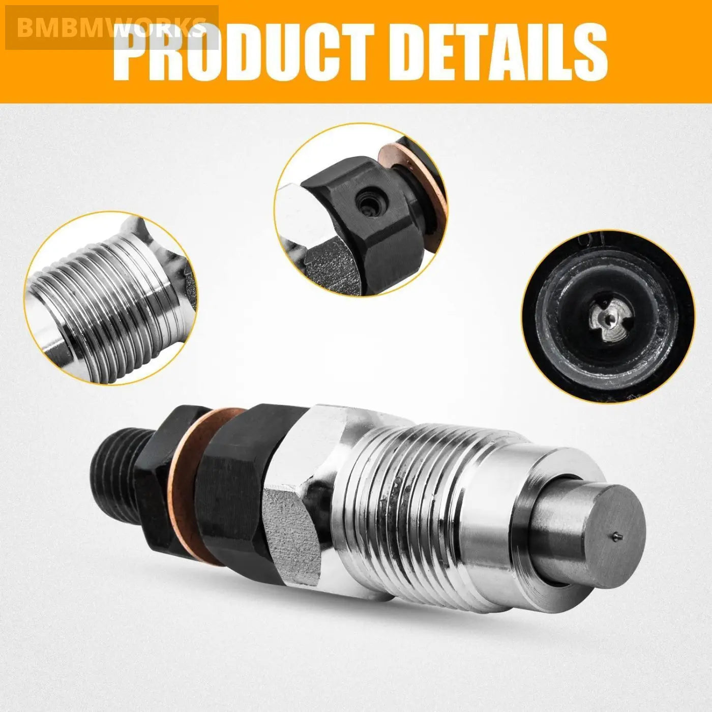 3Pcs Fuel Injector Reman Kubota D1105 D1105T D1005 D905 16032-53000 16032-53902