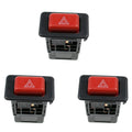 3Pcs Hazard Warning Lights Switch Push Button Mitsubishi Pajero Shogunmk21991-95
