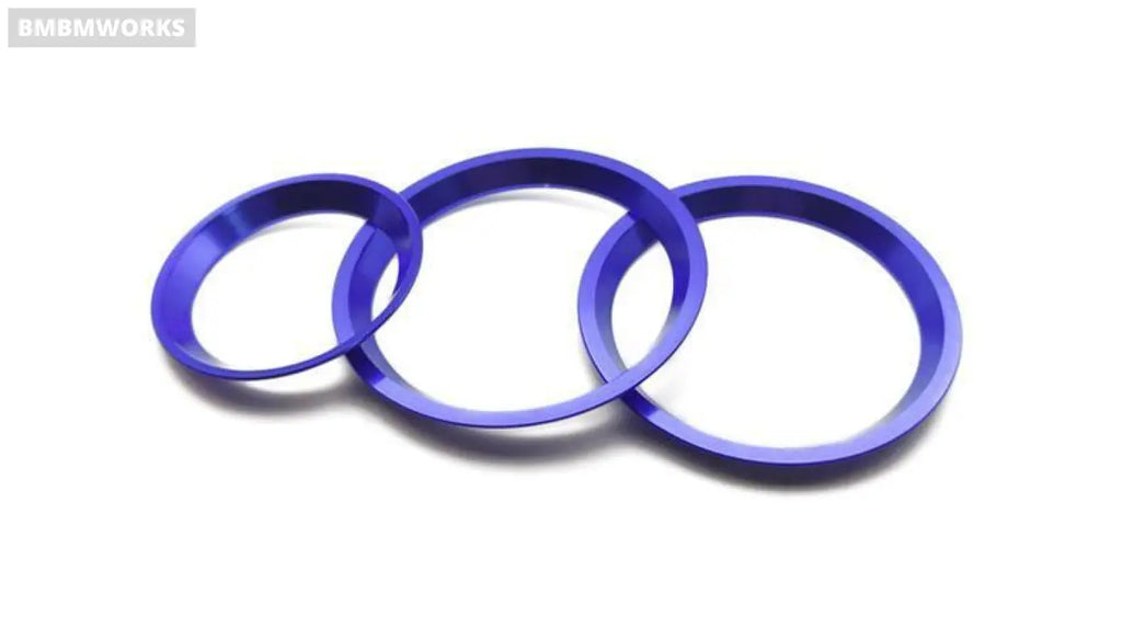 3Pcs/Set Air Conditioner Knob Decorative Rings Subaru Xv Crosstrek Gt 2018-2021