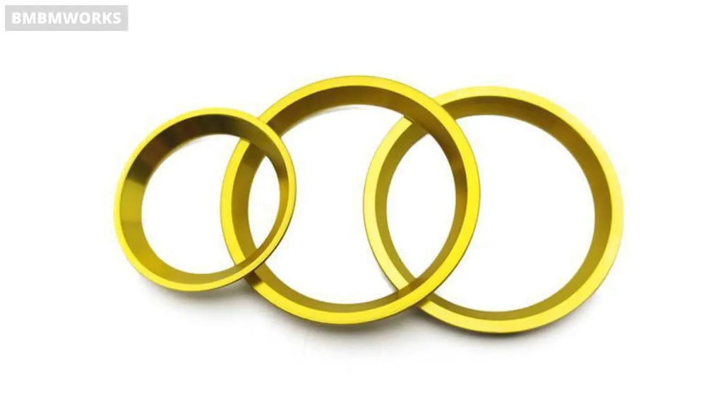 3Pcs/Set Air Conditioner Knob Decorative Rings Subaru Xv Crosstrek Gt 2018-2021