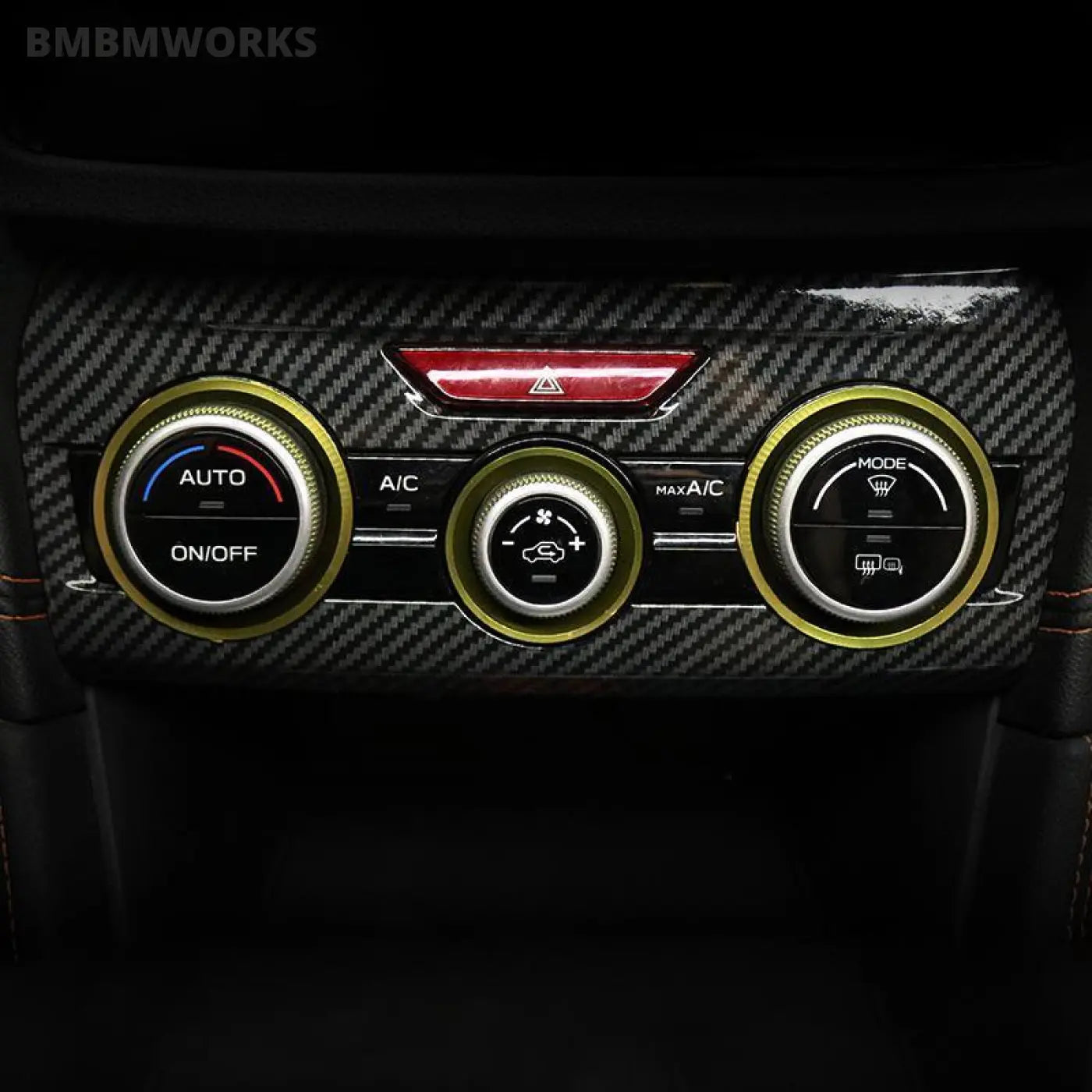 3Pcs/Set Air Conditioner Knob Decorative Rings Subaru Xv Crosstrek Gt 2018-2021