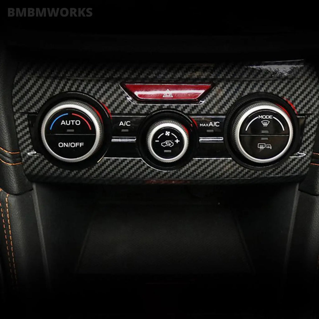 3Pcs/Set Air Conditioner Knob Decorative Rings Subaru Xv Crosstrek Gt 2018-2021