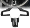 3Pcs/Set Steering Wheel Cover Trim Ford Mustang 2015 2016 2017 2018 2019