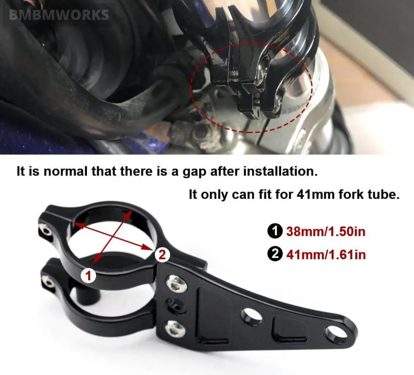 41Mm Fork Motorcycle Headlight Mount Bracket Clamp Head Lamp Support Turn Signal