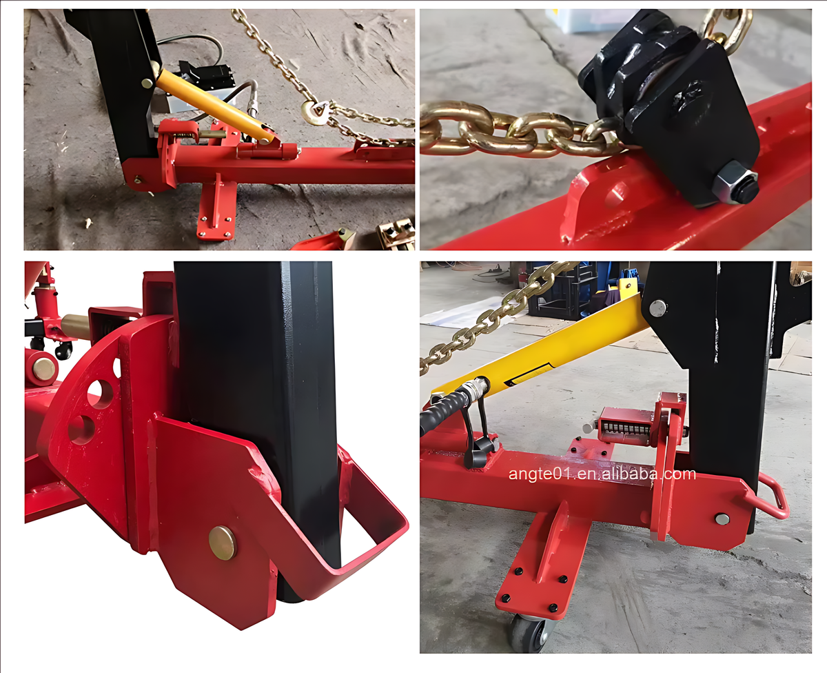 10 kN Pull Pulling Force Frame Machine – 0.65 MPa Hydraulic, 360° Pull Alignment Bench BMBMWORKS