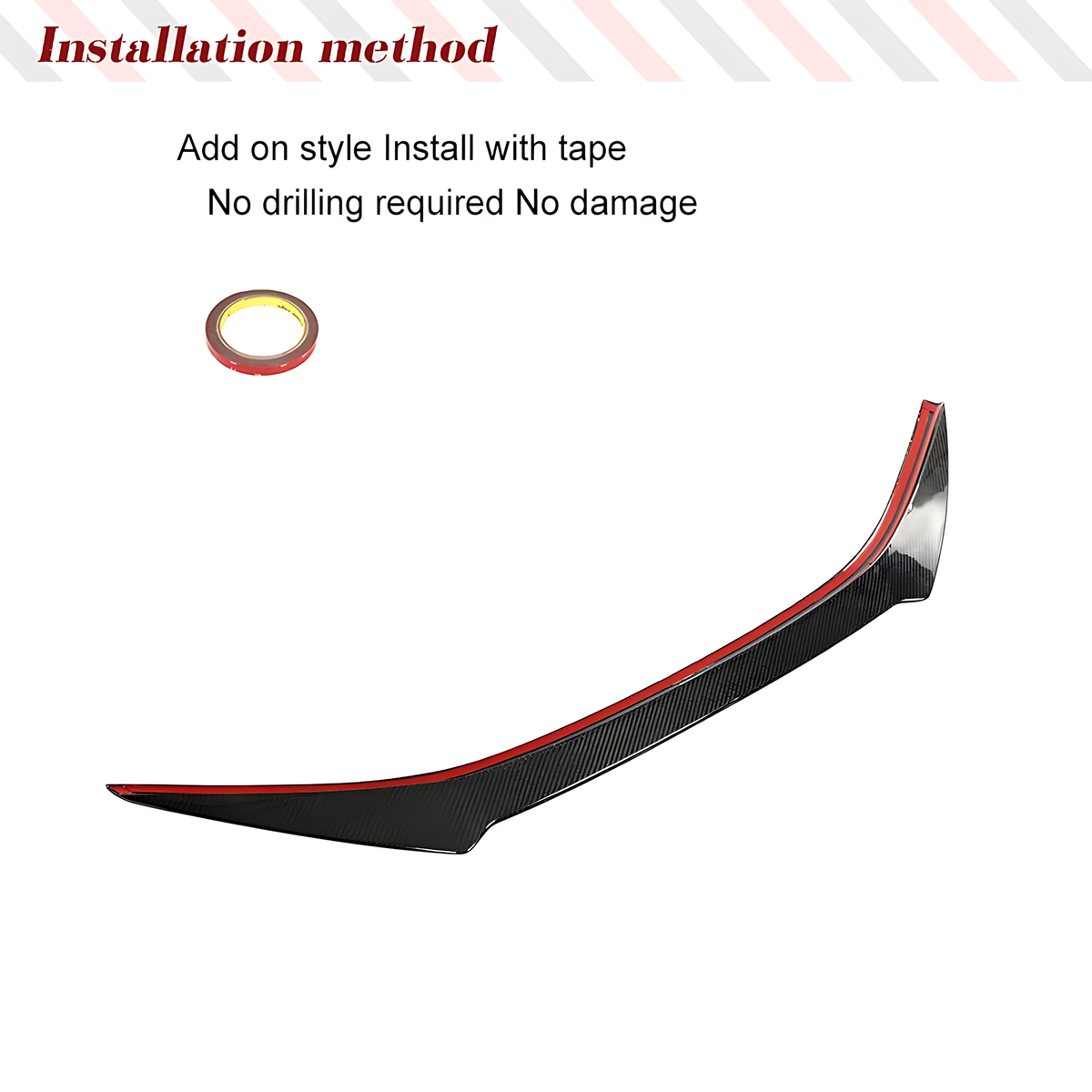 Lexus RC F Carbon Fiber Rear Spoiler (2015–2018) – Gloss Twill Weave Trunk Wing BMBMWORKS
