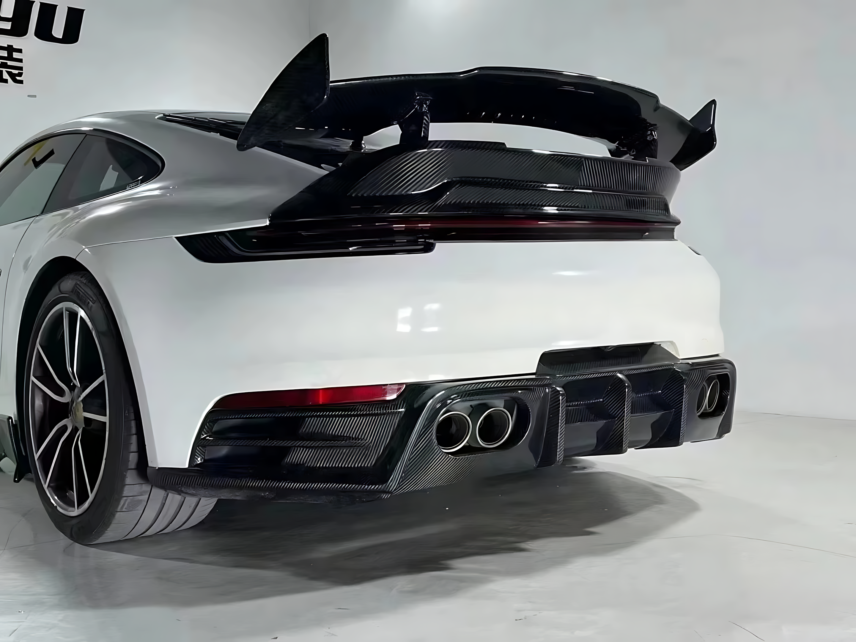 Porsche 911 992 Carbon Fiber Bras-Style Body Kit | Front & Rear Bumpers, Diffuser, Spoiler Upgrade (2020+) BMBMWORKS