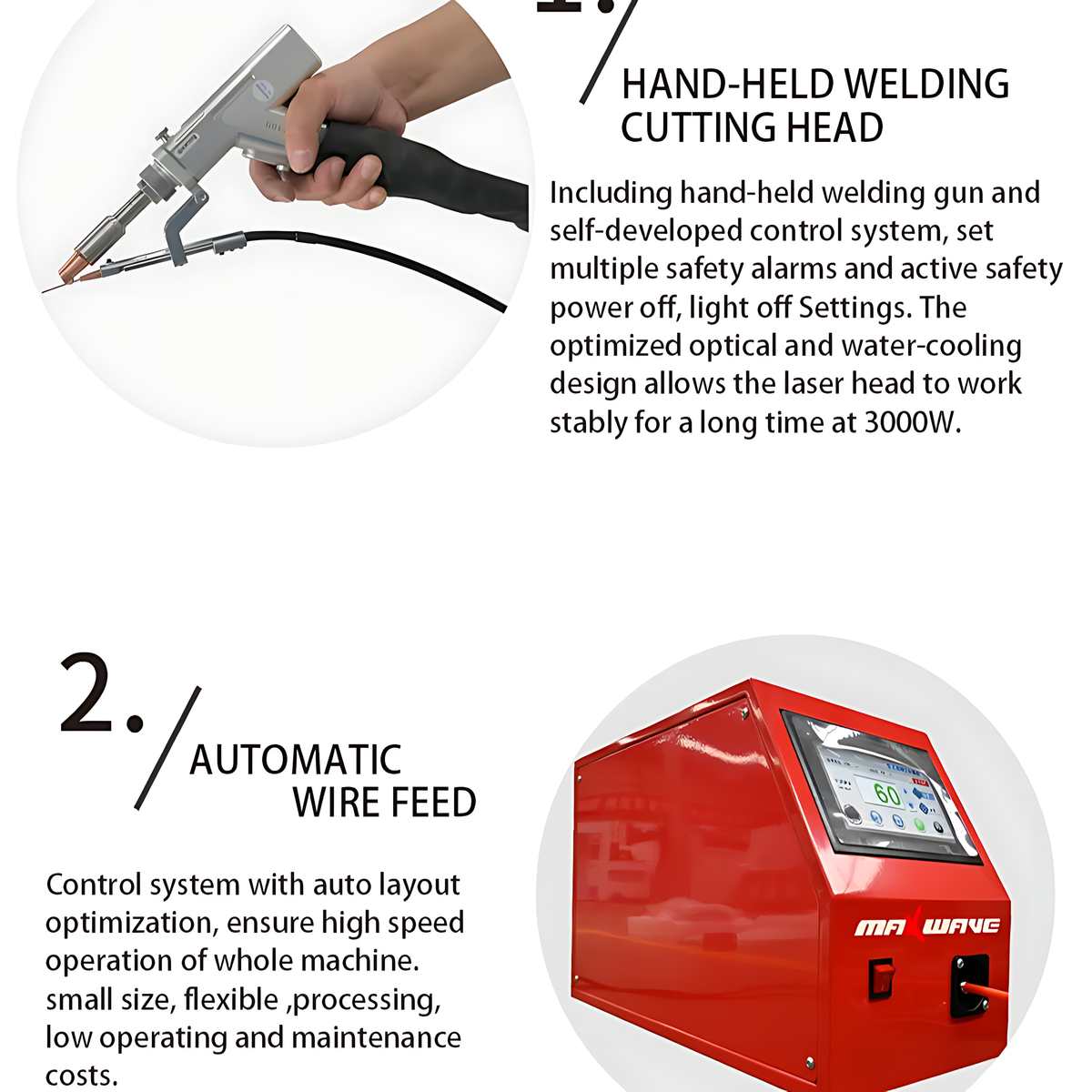 Portable Fiber Laser Welder, Cutter & Cleaner — 1200W / 1500W / 2000W - 220V BMBMWORKS