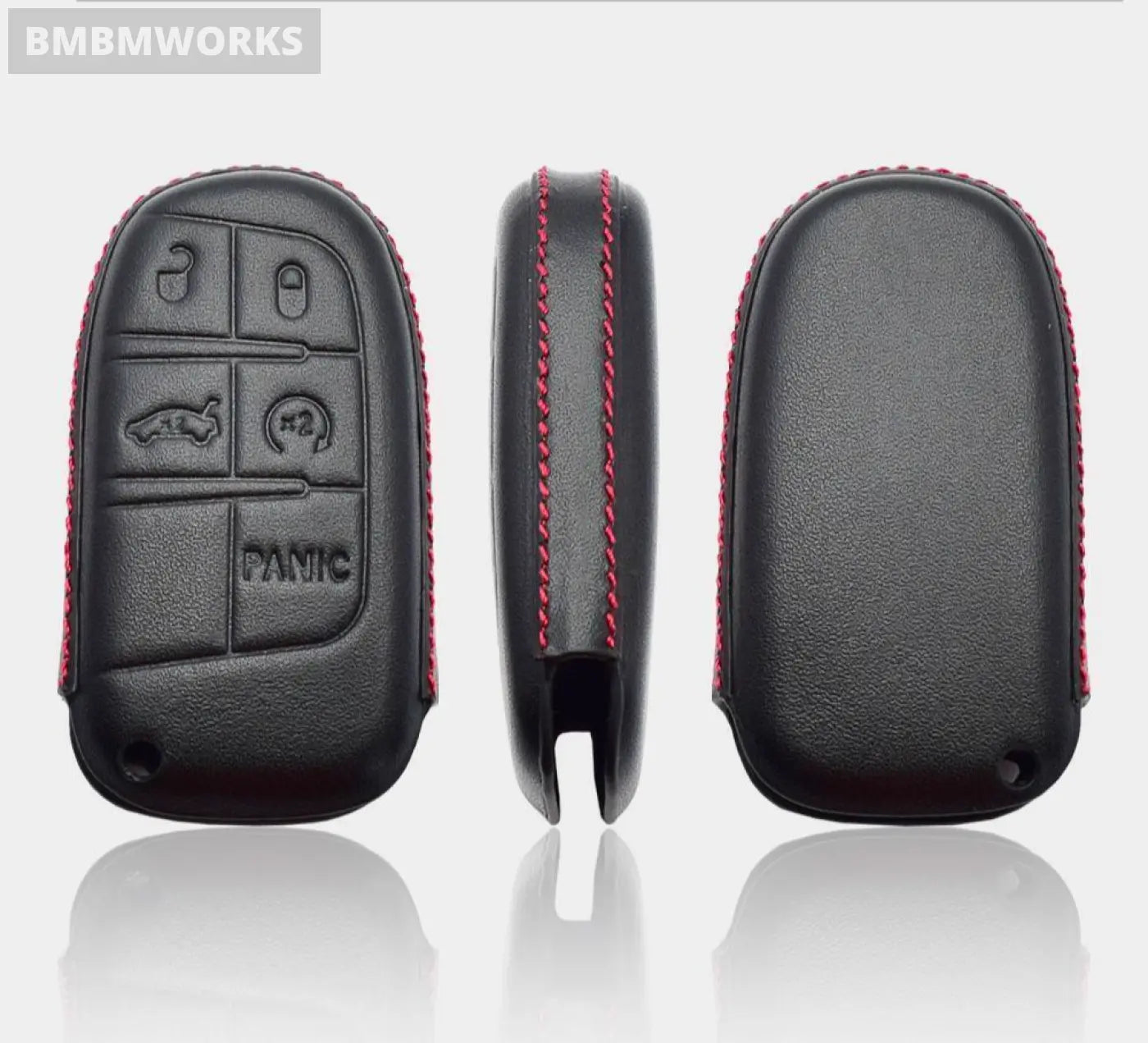 4D Leather Key Case Dodge Charger Challenger Srt Dart Durango Jeep Grand Cheroke