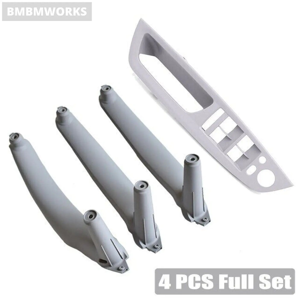 4Pcs Bmw E70 E71 X5 X6 2007-2014 Interior Handle Trim Set Black Gray Beige