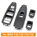 4Pcs Bmw F20 F30 F31 F32 F80 Carbon Fiber Pattern Window Switch Panel Trim Cover