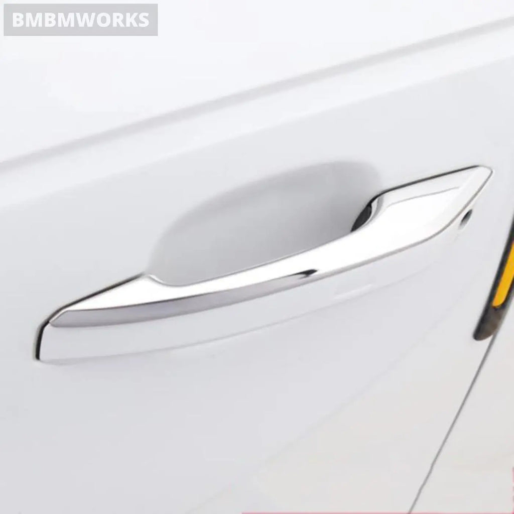 4Pcs Chrome Door Handle Cover Trim Audi A4 B9 2017 2018 2019 2020 2021