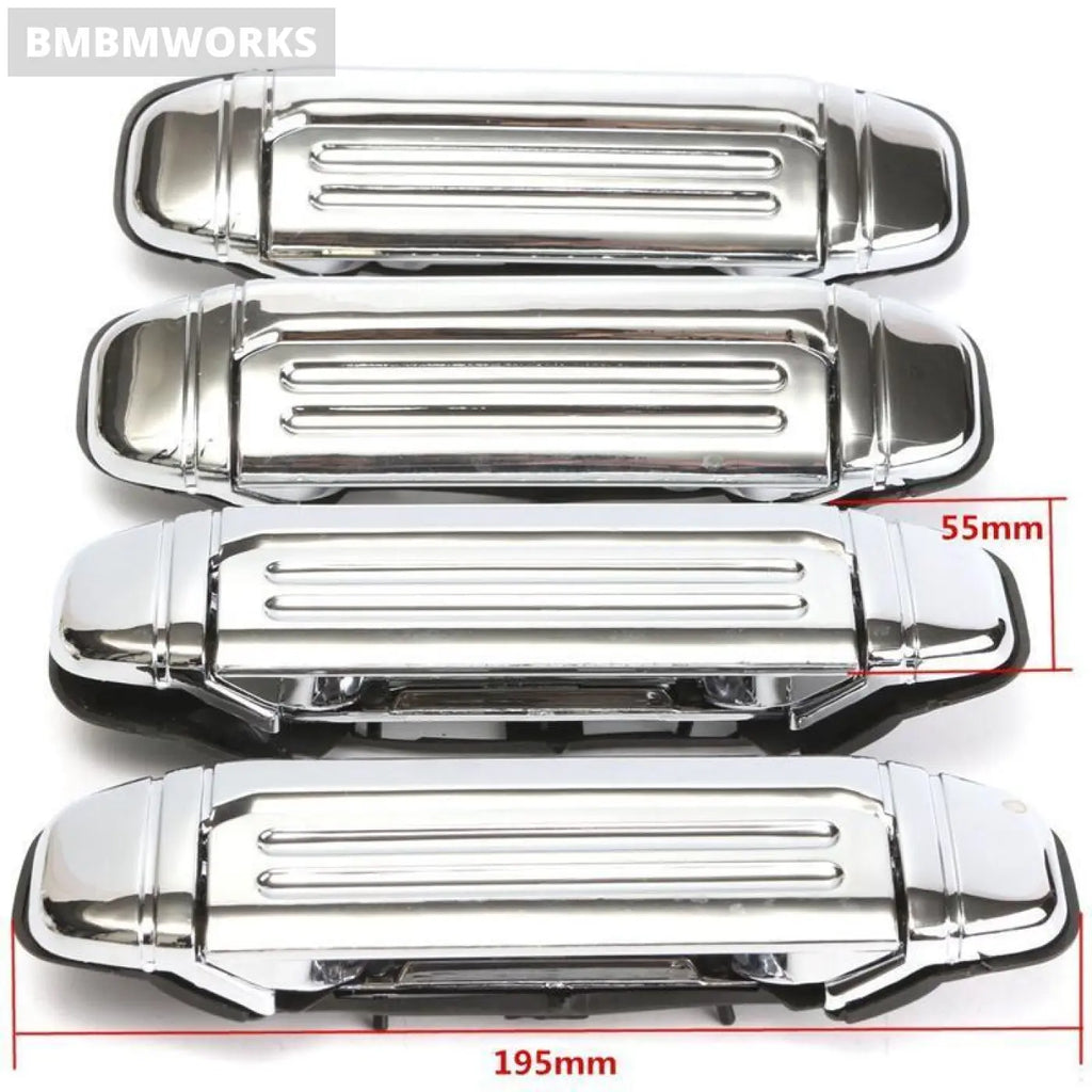 4Pcs Chrome Door Handle Replacement Mitsubishi Pajero 1992 1993 1994 1995 1996