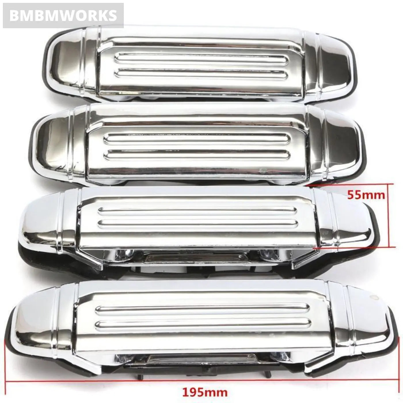4Pcs Chrome Door Handle Replacement Mitsubishi Pajero 1992 1993 1994 1995 1996
