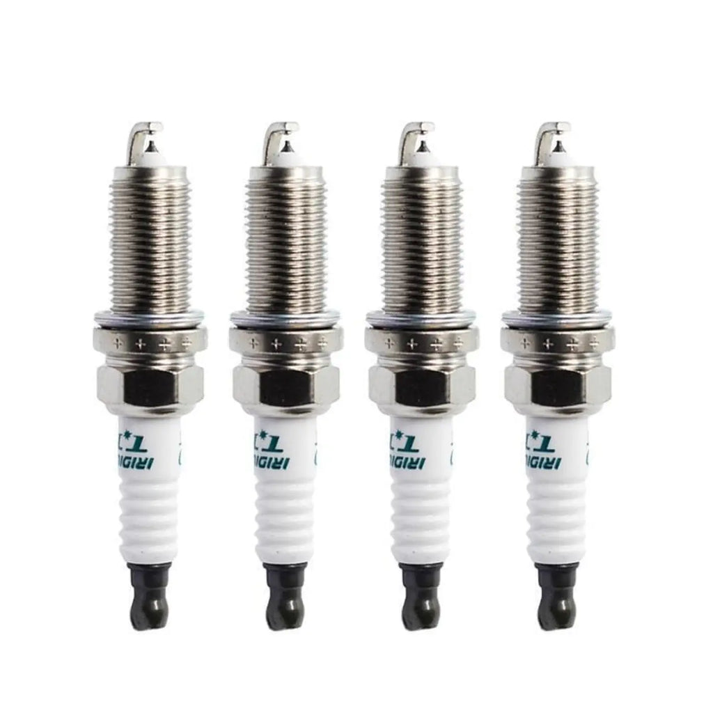 4Pcs Dual Iridium Spark Plug For Toyota Honda Subaru Benz Volvo Nissan Lexus