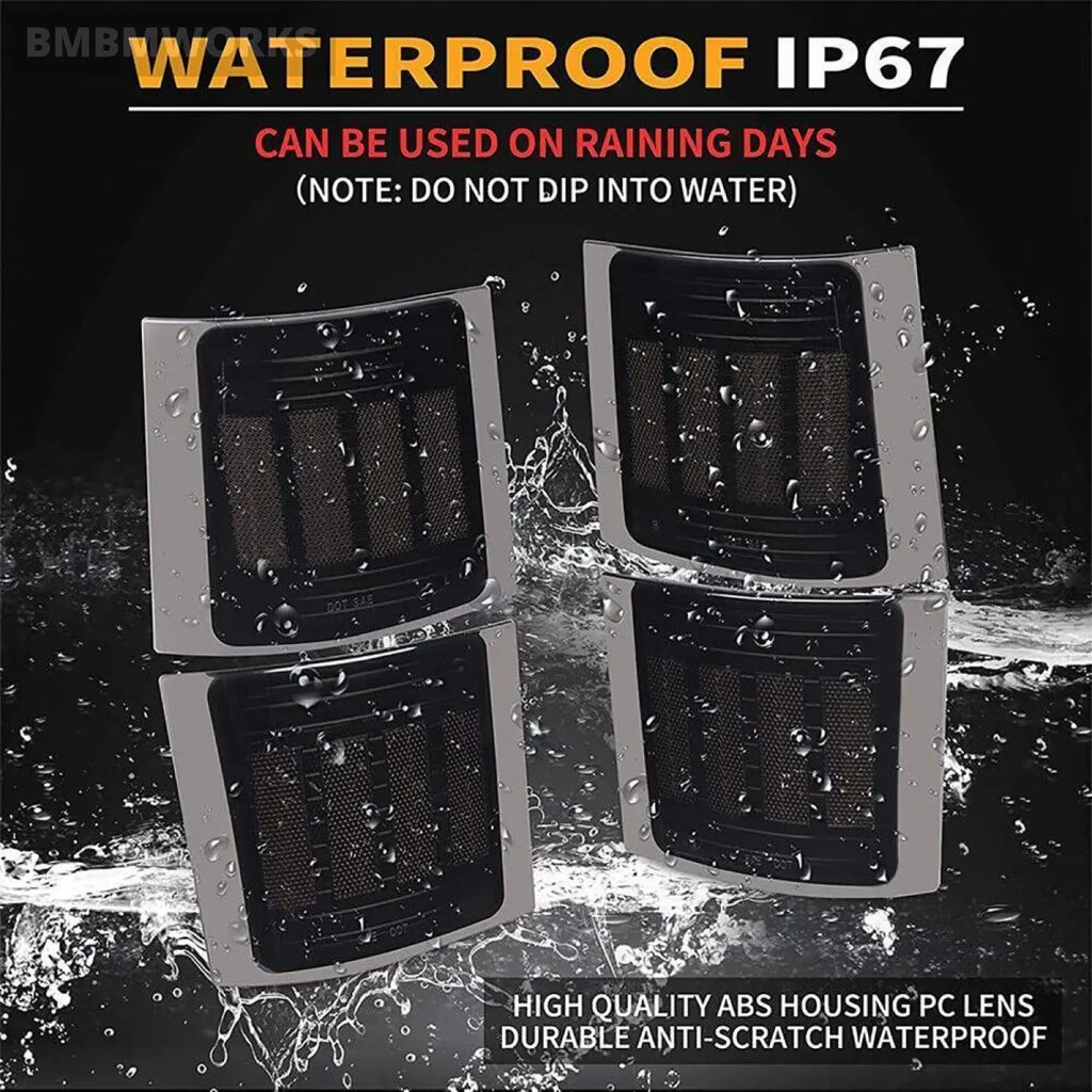 4Pcs Dynamic Side Corner Light Chevy C/K Pickup Truck 1500 2500 3500 Tahoe 1994