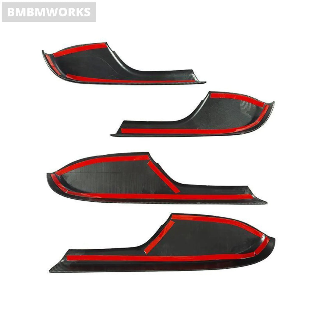 4Pcs Interior Door Armrest Panel Trim Frame Sticker Honda Civic 2016-2021