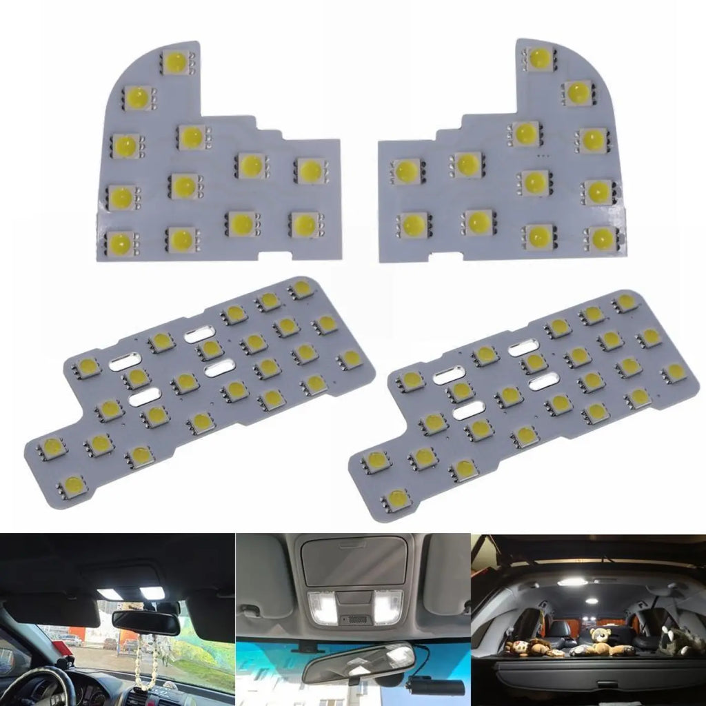 4Pcs Led Auto Interior Dome Reading Lights Light Honda Crv 2006-2009 6000K