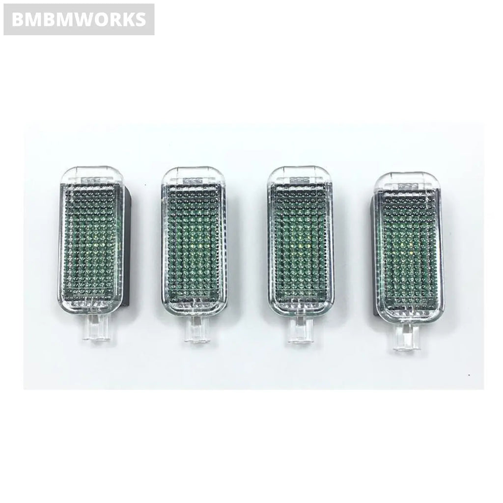 4Pcs Led Footwell Lights And Cable Golf Jetta Mk5 Mk6 Passat B6 B7 Tiguan