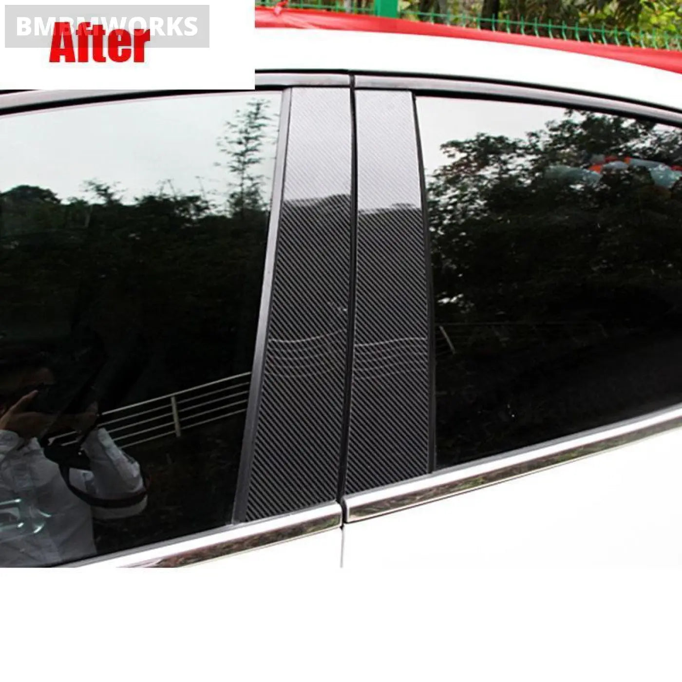 4Pcs Mid-Column Trims Pillars Decoration Sticker Honda Hr-V Hrv Vezel 2014-2019