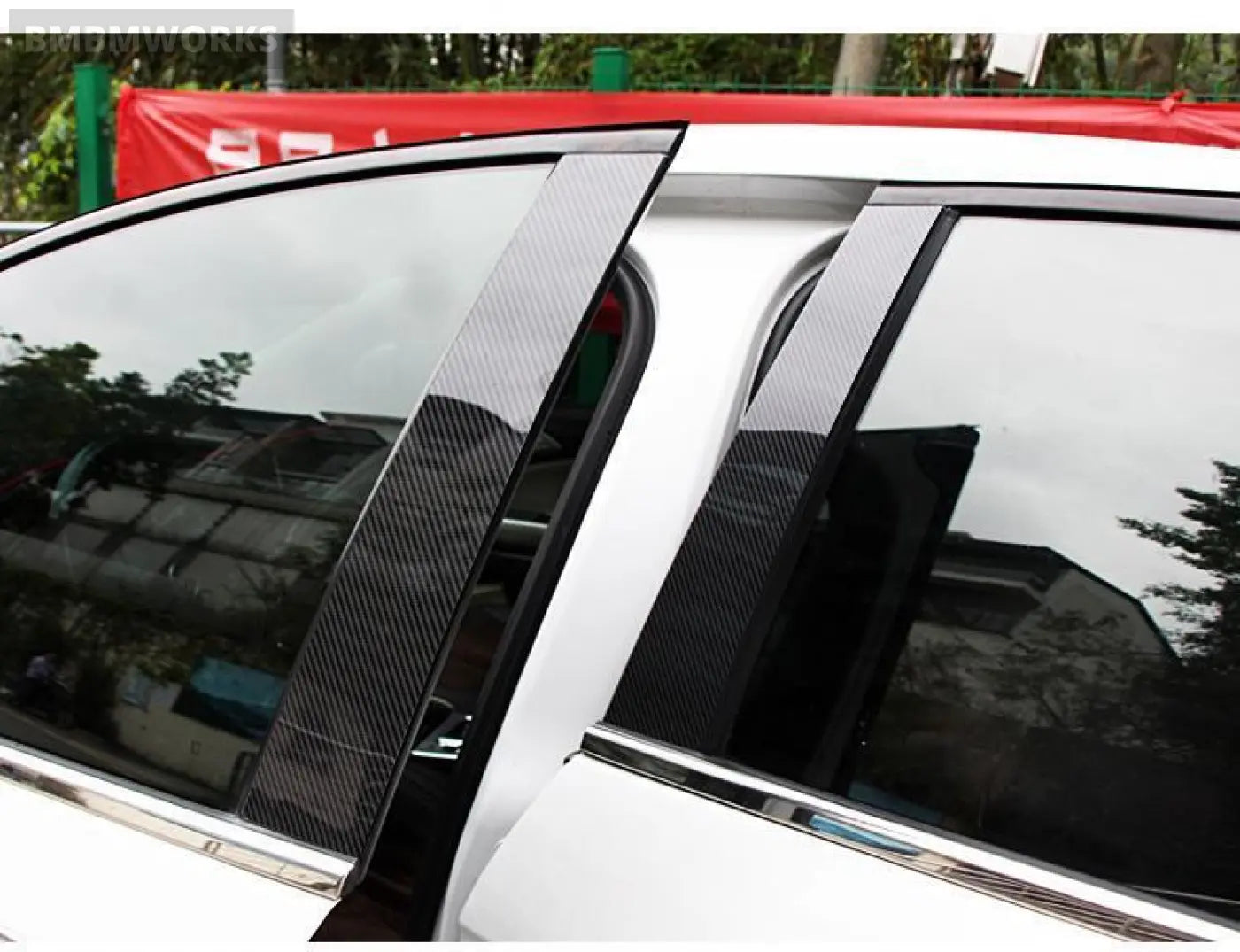 4Pcs Mid-Column Trims Pillars Decoration Sticker Honda Hr-V Hrv Vezel 2014-2019