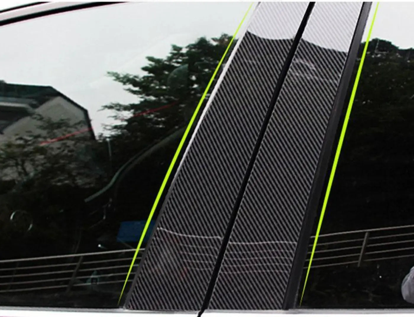 4Pcs Mid-Column Trims Pillars Decoration Sticker Honda Hr-V Hrv Vezel 2014-2019