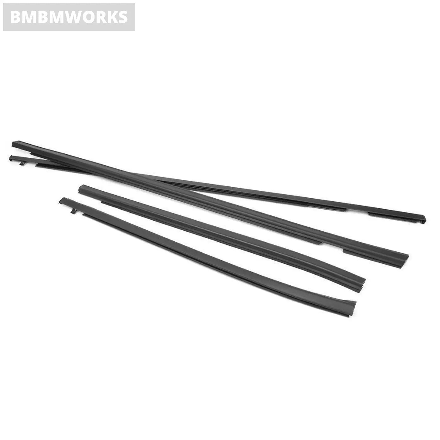 4Pcs Outside Window Strip Trim Moulding Weather-Strips Set Honda Fit 2003-2007