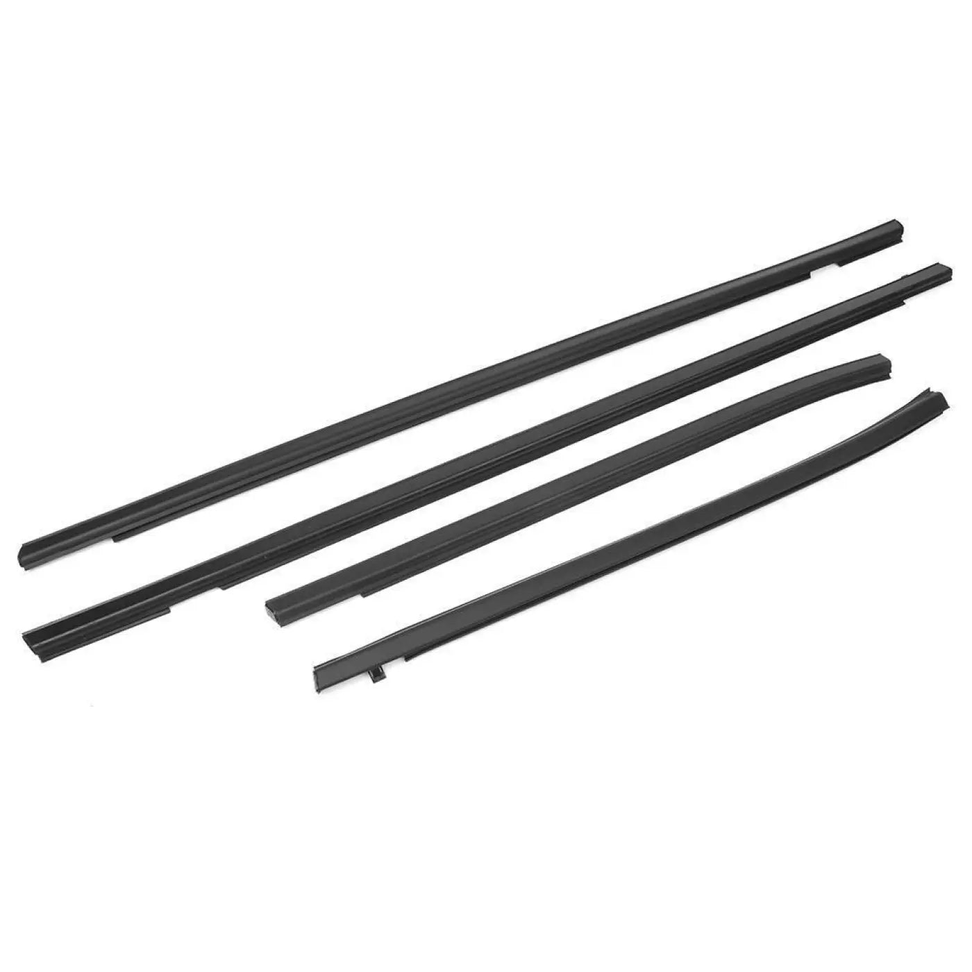 4Pcs Outside Window Strip Trim Moulding Weather-Strips Set Honda Fit 2003-2007