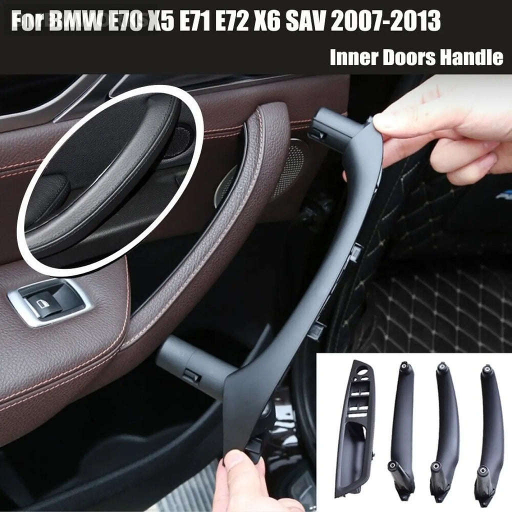 4Pcs/Set Black Bmw X5 X6 E70 E71 High Quality Door Pull Handles 51416975777