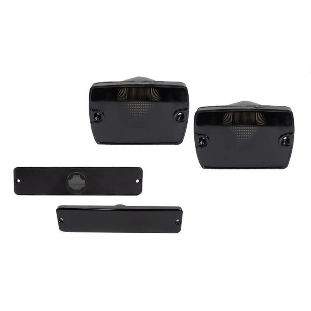 4Pcs Smoked Lens Front Turn Signal Light Housing Side Jeep Wrangler Yj 1987-95