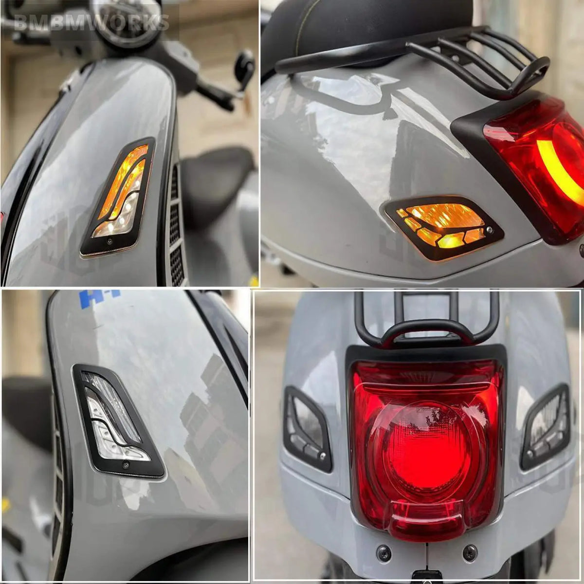 4Pcs Turn Signal Light Protector Net Indicator Case Vespa Gts 250 300 Gtv 2013