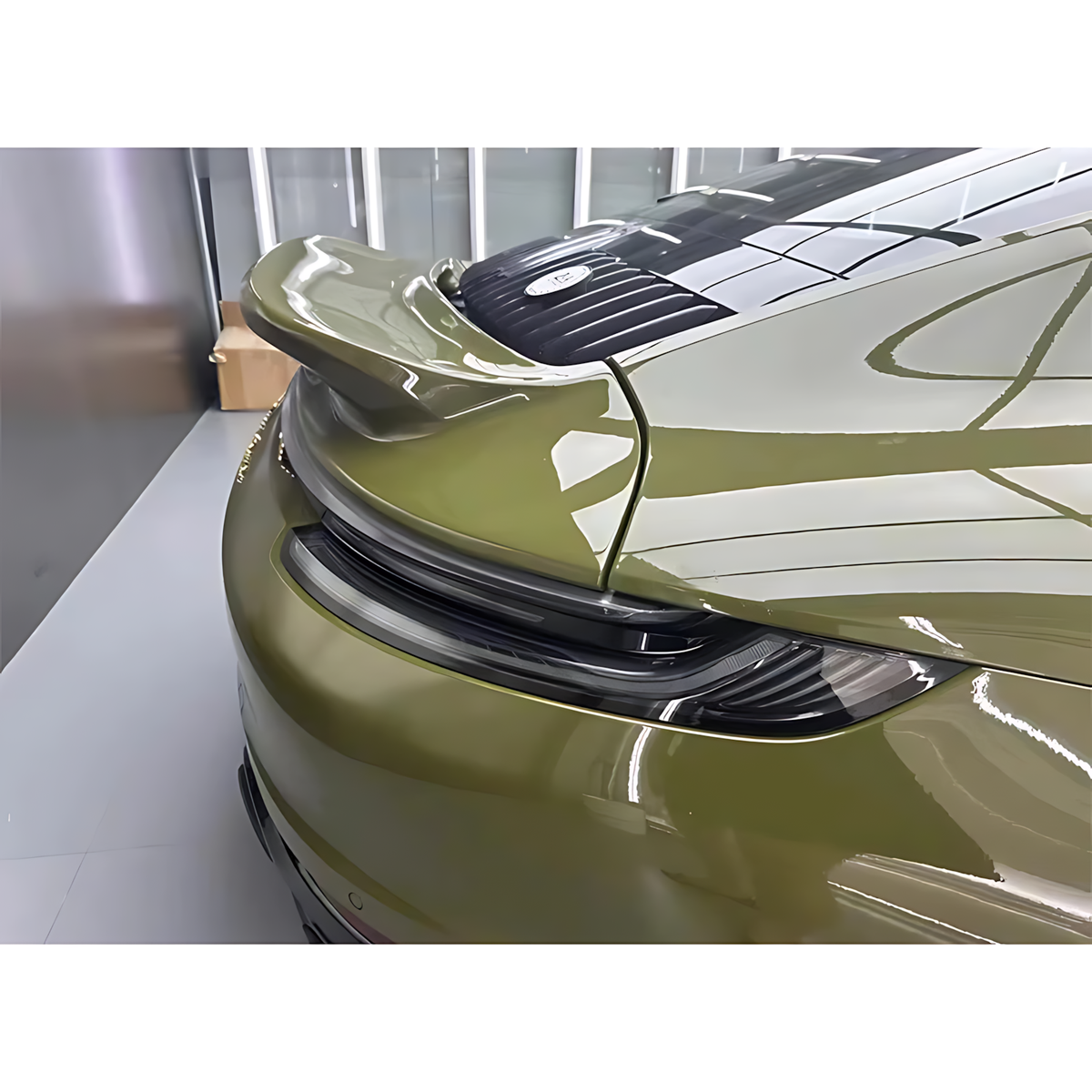Porsche 911 (992) Carbon Fiber Rear Spoiler – Dry Carbon Ducktail Trunk Wing Upgrade BMBMWORKS