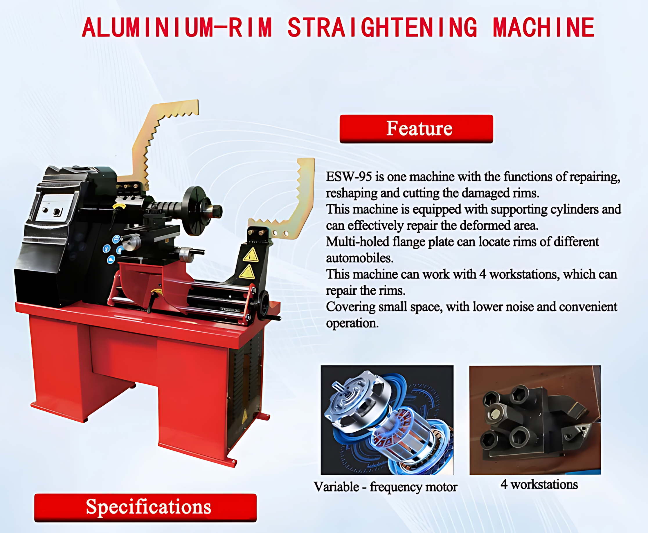 CNC Alloy Wheel Repair Lathe – 28″ Cap, Touchscreen PC, Auto Profile Cutting BMBMWORKS