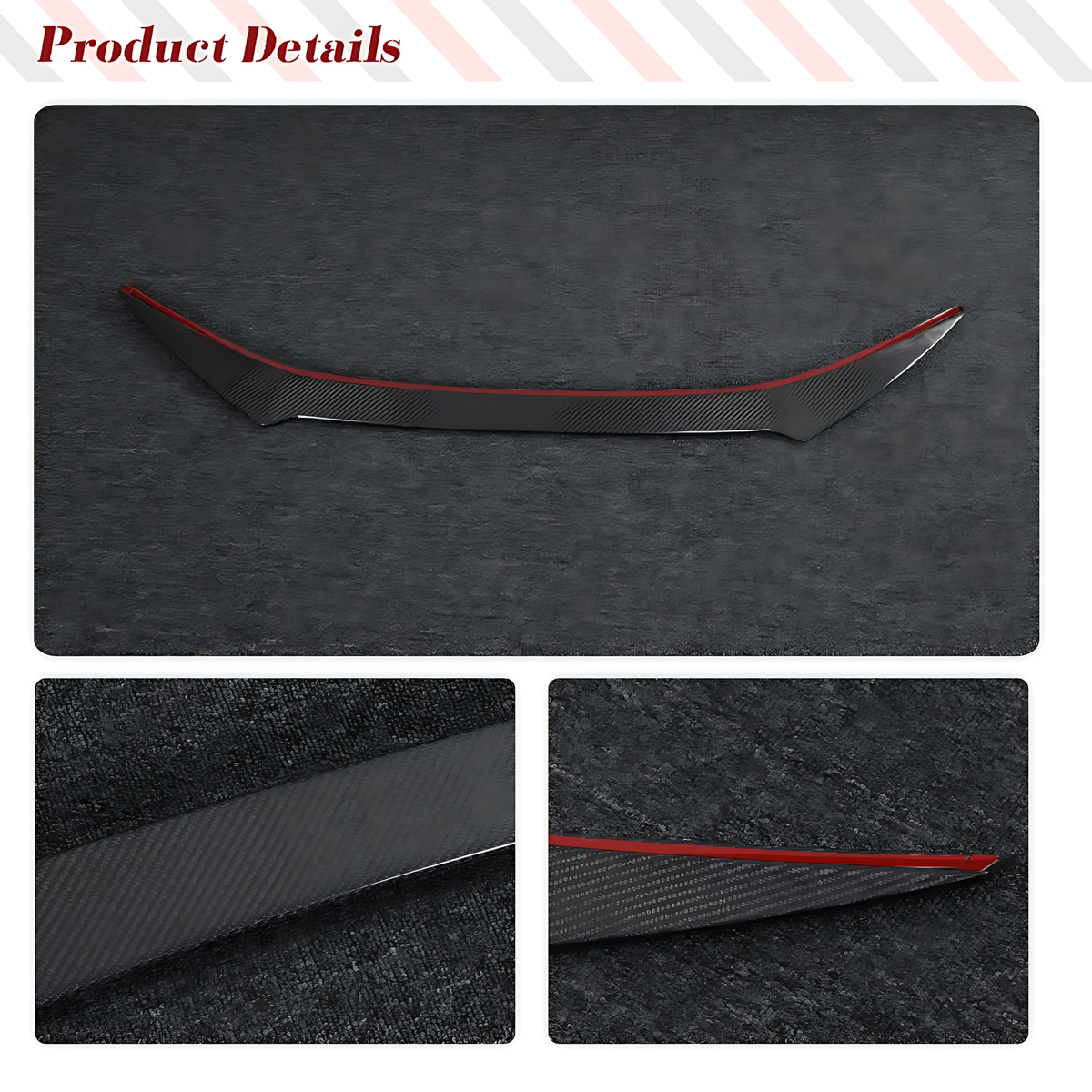 Lexus RC F Carbon Fiber Rear Spoiler (2015–2018) – Gloss Twill Weave Trunk Wing BMBMWORKS