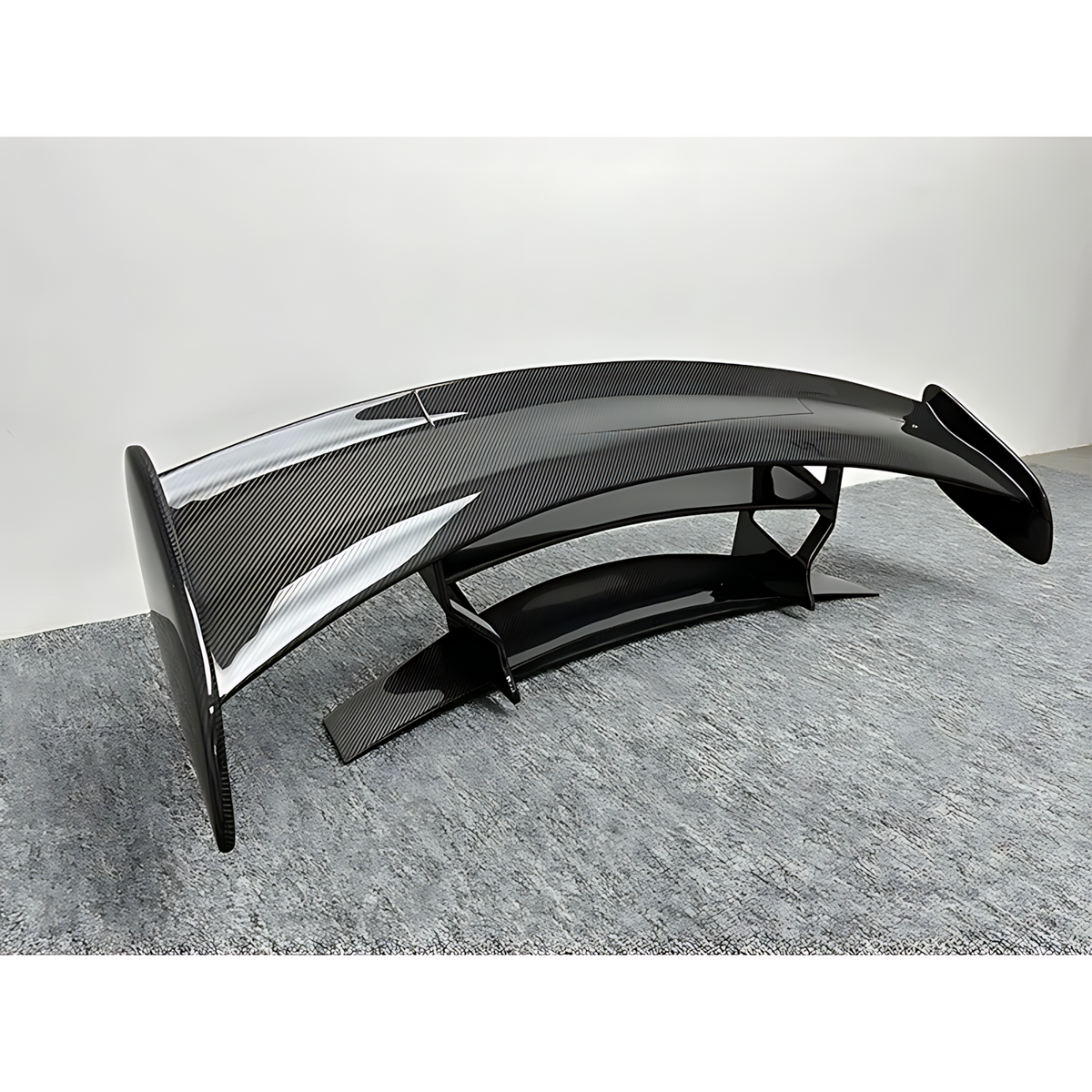 Mercedes AMG GT / GTC / GTS (2015–2018) Black Series Style Dry Carbon Fiber Rear Spoiler Wing with LED Light (12 lbs, 7.8") BMBMWORKS