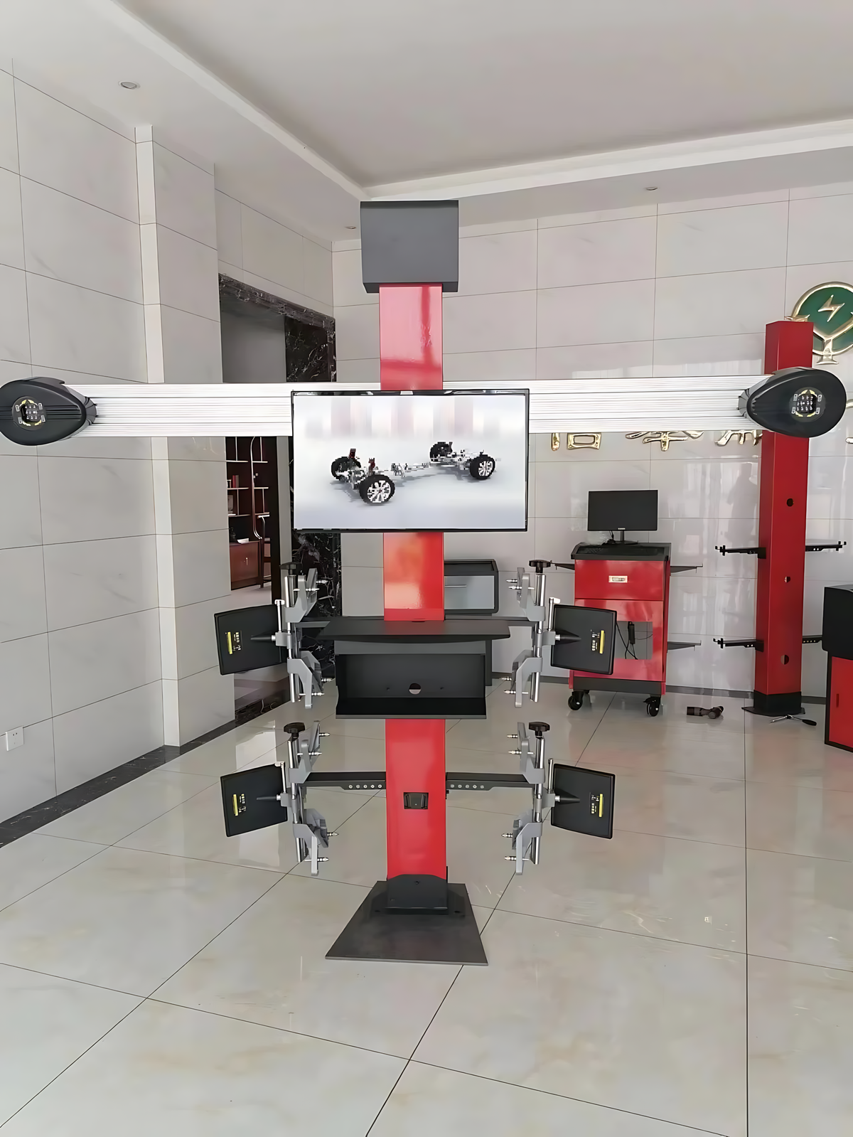 3D Four Wheel Alignment Machine ±0.01° | 11–25" Rim | 5MP BMBMWORKS