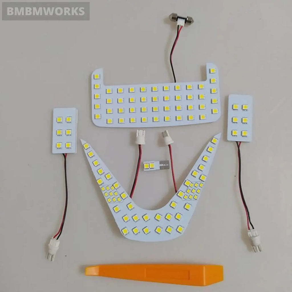 5Pcs 12V White Led Interior Reading Lights 102Leds 6000K Light Ceili Toyota