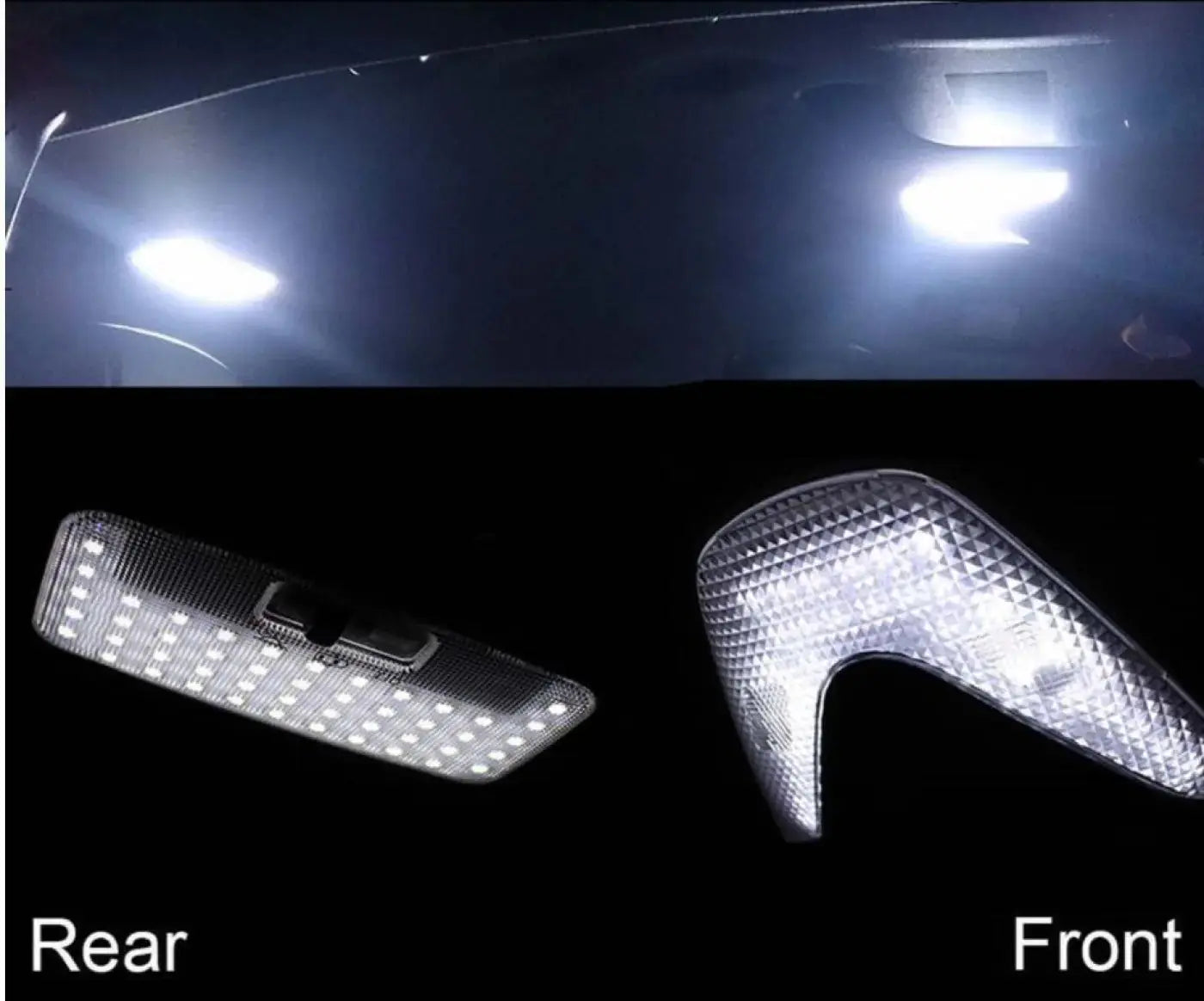 5Pcs 12V White Led Interior Reading Lights 102Leds 6000K Light Ceili Toyota