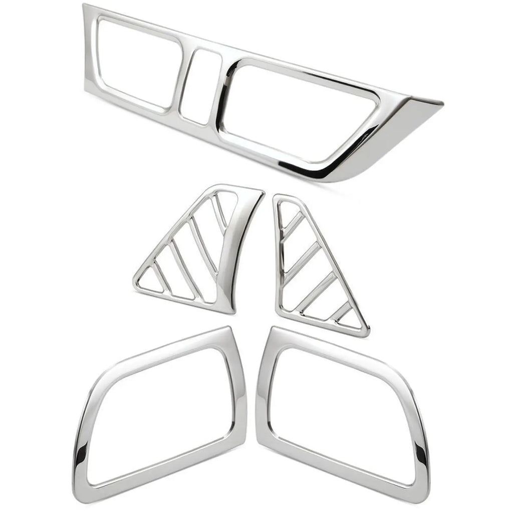 5Pcs Stainless Steel Ac Outlet Interior Cover Trim Kia Rio K2 2011-2016