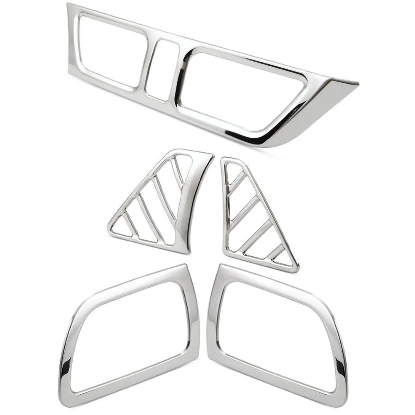 5Pcs Stainless Steel Ac Outlet Interior Cover Trim Kia Rio K2 2011-2016