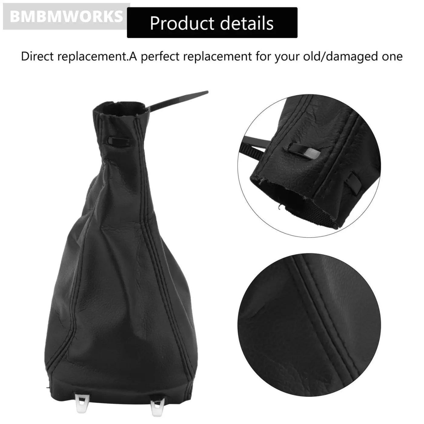 6 Speed Gear Shift Knob Gaiter Boot Cover Saab 93 9-3 Ss 2003-2012 55566207 5535