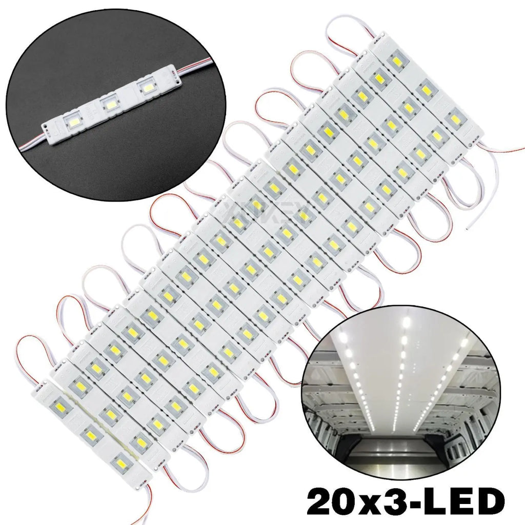 60 Led Van Trailer Interior Light Renault Trafic Sprinter Movano Lwb Nv300