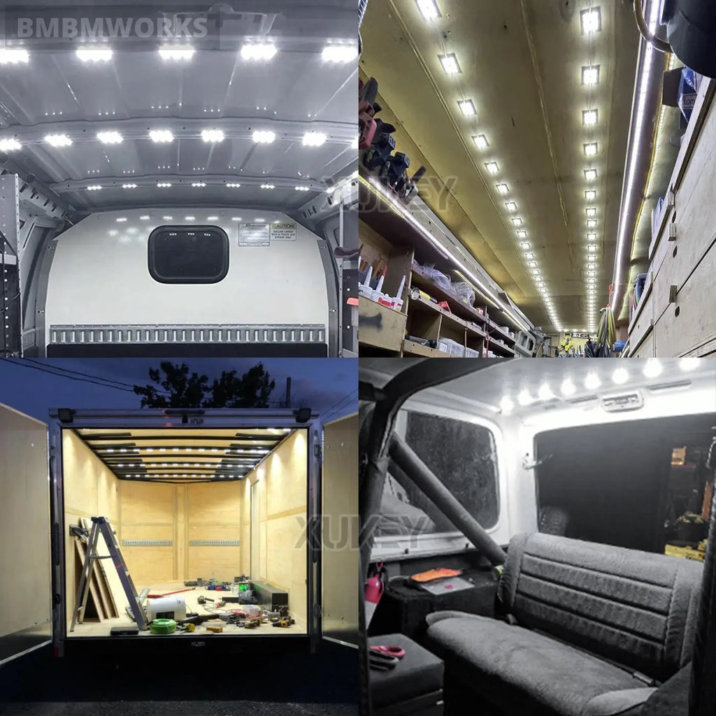 60 Led Van Trailer Interior Light Renault Trafic Sprinter Movano Lwb Nv300