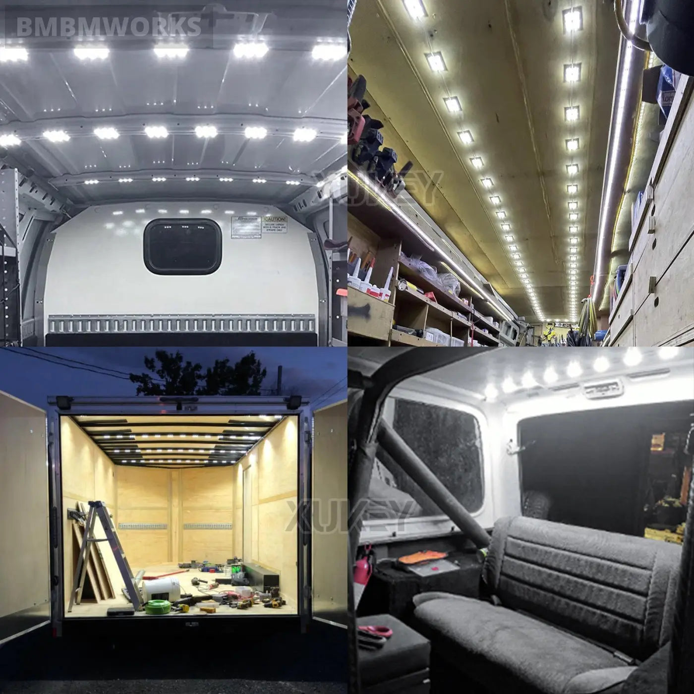 60 Led Van Trailer Interior Light Renault Trafic Sprinter Movano Lwb Nv300