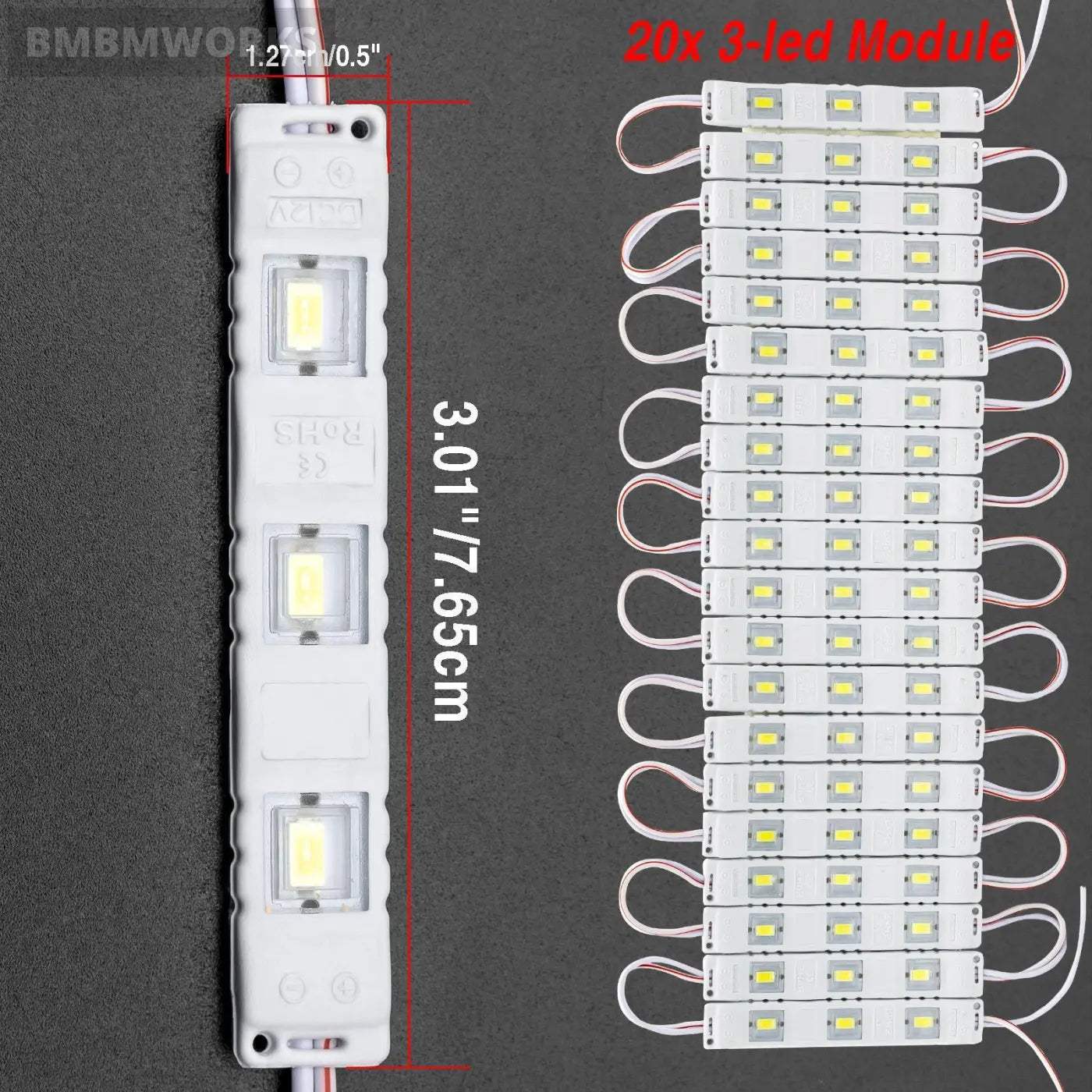 60 Led Van Trailer Interior Light Renault Trafic Sprinter Movano Lwb Nv300
